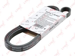 Изображение 1, 5PK1840 Ремень приводной поликлиновой 5PK1840 HYUNDAI Getz (05-), Matrix (04-) LYNX