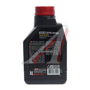Изображение 2, 112463 Масло моторное 6100 SYN-NERGIE 5W30 п/синт.1л MOTUL