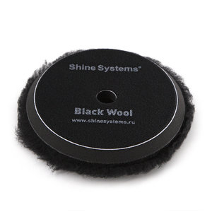 Изображение 2, SS539 Круг полировочный 155мм шерсть черный Black Wool Pad SHINE SYSTEMS