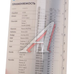 Изображение 5, 25.5215900-0118 Щетка стеклоочистителя 450мм бескаркасная (крепление крючок узкий+широкий) AVTOPRIBOR