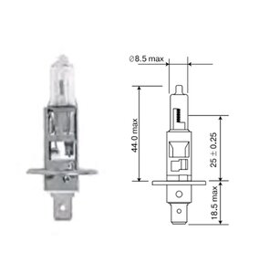 Изображение 1, 54150 Лампа 24V H1 100W P14.5s МАЯК