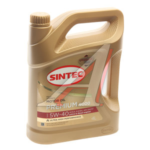 Изображение 1, 600107 Масло моторное Premium 9000 A3/B4 5W40 синт.4л SINTEC