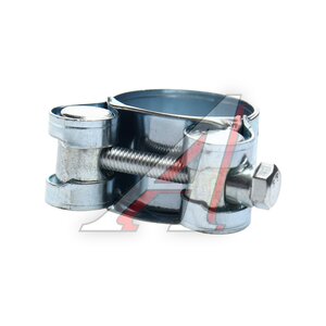 Изображение 2, W1-26-28-S Хомут силовой d=026-028 (27) оцинкованная сталь W1 TECHNIK