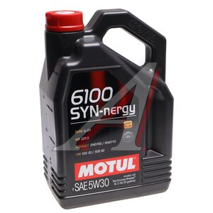Изображение 1, 113253 Масло моторное 6100 SYN-NERGIE 5W30 п/синт.4л MOTUL