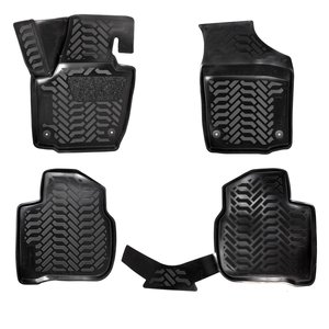 Изображение 1, ACMPS94 Коврик салона VW Polo SKODA Rapid 3D черный (4 предм.) AIRLINE