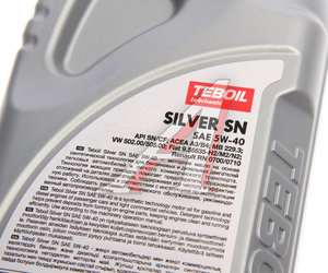 Изображение 2, 3453923 Масло моторное SILVER SN 5W40 синт.1л TEBOIL