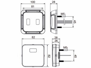 Изображение 4, 370-17-034 Фонарь задний универсальный светодиодный 12/24V c указателем поворота MEGAPOWER