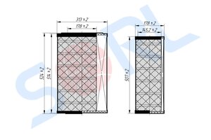 Изображение 3, RL1109AB12 Фильтр воздушный КАМАЗ комплект SORL