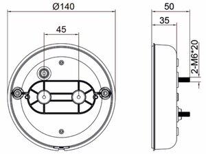Изображение 4, 370-17-049 Фонарь задний универсальный светодиодный 12/24V MEGAPOWER