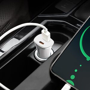 Изображение 1, Z31A white Устройство зарядное в прикуриватель 1USB 12V Quick Charge HOCO