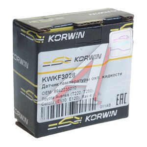 Изображение 3, KWKF3028 Датчик температуры TOYOTA MAZDA охлаждающей жидкости KORWIN
