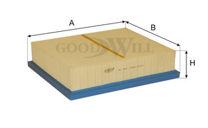 Изображение 3, AG363 Фильтр воздушный TOYOTA Camry (11-) (3.5) GOODWILL