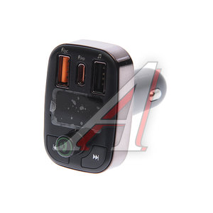 Изображение 1, BCC06 Black Устройство зарядное в прикуриватель с трансмиттером (bluetooth, hands free) черное XO