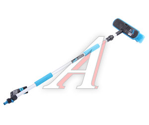 Изображение 2, 39779 Щетка для мойки автомобиля телескопическая 90-160см под шланг BLACK&BLUE