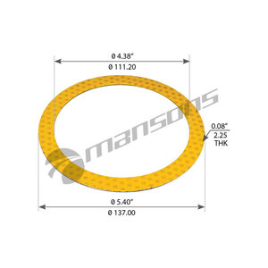 Изображение 1, 100.722.2 Шайба SCANIA P, R series упорная MANSONS