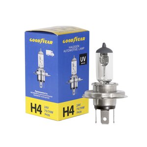 Изображение 1, GY014240 Лампа 24V H4 75/70W P43t GOODYEAR