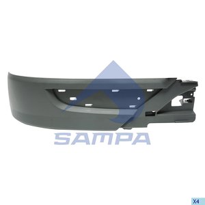 Изображение 2, 18100558 Спойлер бампера MERCEDES Actros MP3 переднего правый (узкий) SAMPA