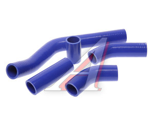 Изображение 2, 130-17-001 Патрубок ГАЗ-3302 Бизнес дв.УМЗ-4213, 4216 (107 л.с) радиатора комплект 5шт. синий силикон MEGAPOWER