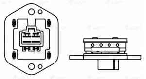 Изображение 3, LFR1103 Резистор MITSUBISHI Lancer отопителя LUZAR