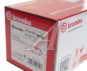 Изображение 4, P44021 Колодки тормозные LAND ROVER Range Rover (12-) задние (4шт.) BREMBO