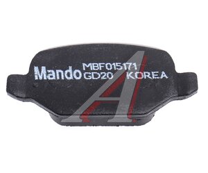 Изображение 4, MBF015171 Колодки тормозные FIAT Linea (07-) задние (4шт.) MANDO