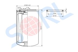 Изображение 5, RL6140AC06 Фильтр масляный DAF 45;55 SORL