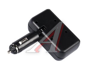 Изображение 2, NO.1637 Разветвитель прикуривателя 2-х гнездовой 12-24V 2USB OLESSON