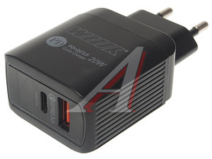 Изображение 1, UNNK-4-2-02-QCPD Устройство зарядное в розетку 2USB WIIIX
