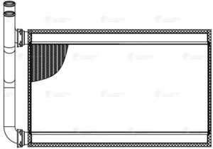 Изображение 3, LRh1151 Радиатор отопителя MITSUBISHI Pajero (99-06) LUZAR