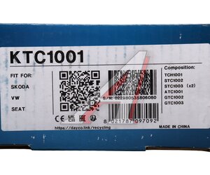 Изображение 8, KTC1001 Комплект ГРМ SKODA Fabia (08-) DAYCO
