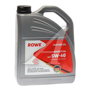 Изображение 1, 20367-453-2A Масло моторное ESSENTIAL SN/CF/A3/B4 5W40 синт.4л ROWE