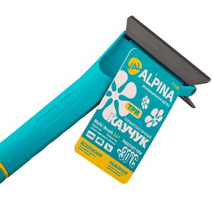 Изображение 8, 71120 Щетка со скребком 65см термопластичная резина серо-голубая VAL ALPINA