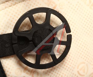 Изображение 4, DES-600 BK/RD Накидка на сиденье алькантара стеганая/эко-кожа черная-красная (2шт.) Designo AUTOPROFI