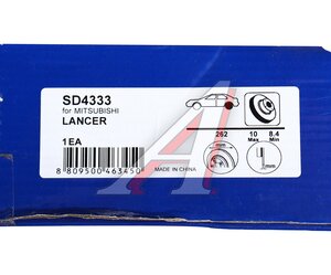 Изображение 6, SD4333 Диск тормозной MITSUBISHI Lancer (07-) задний (1шт.) SANGSIN
