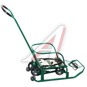 Изображение 1, Т3КУ Санки металлические (с выдвижными колесиками) 3+ ТИМКА