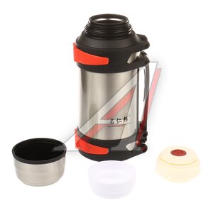 Изображение 2, 3000 silver Термос 3л нержавеющая сталь серый, кнопка