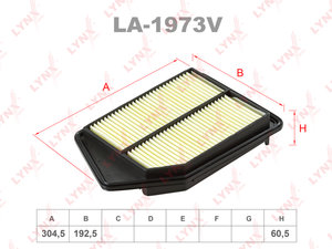 Изображение 1, LA1973V Фильтр воздушный HONDA Accord (13-) (2.4) LYNX