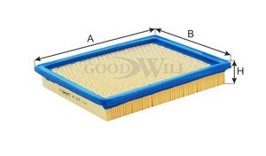Изображение 3, AG537 Фильтр воздушный MAZDA 2 (03-07) GOODWILL