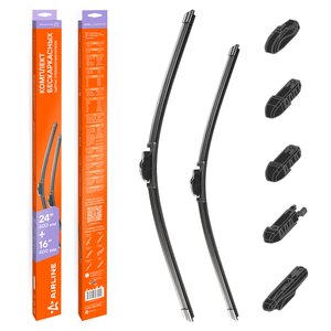 Изображение 1, AWB-BK-600-400K Щетка стеклоочистителя 600/410мм комплект AIRLINE