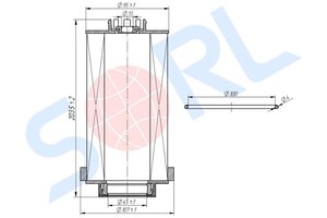 Изображение 5, RL6141BA03 Фильтр топливный КАМАЗ-5490 MERCEDES Actros SORL