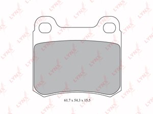 Изображение 2, BD5312 Колодки тормозные MERCEDES C (W201, W202) задние (4шт.) LYNX