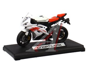 Изображение 1, 2004I099-R1 Модель мотоцикла СПОРТБАЙК металлическая (свет) ТЕХНОПАРК