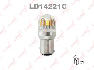 Изображение 1, LD14221C Лампа светодиодная 12V P21/5W BAY15d двухконтактная Led Red Intense LYNX