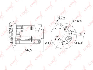 Изображение 5, LF362M Фильтр топливный HYUNDAI Accent (-99) LYNX