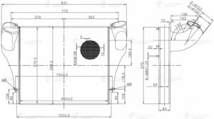 Изображение 8, LRIC07230 Охладитель КАМАЗ-54115, 65115 наддувочного воздуха Heavy Duty LUZAR