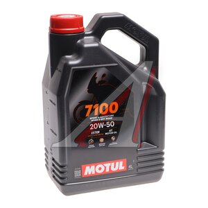 Изображение 1, 112911 Масло моторное 7100 4T 20W50 синт.4л MOTUL