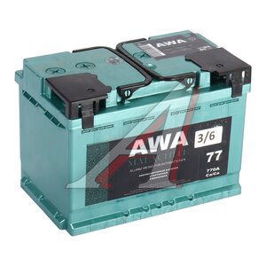 Изображение 1, 6СТ77(0) Аккумулятор AWA Malachite 77А/ч обратная полярность
