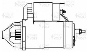 Изображение 6, LST0829 Стартер HYUNDAI Sonata EF (98-) KIA Magentis (00-) STARTVOLT