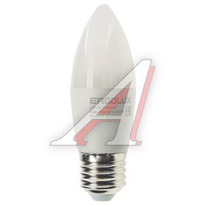 Изображение 1, LED-C35-11W-E27-6K Лампа светодиодная E27 C35 11W (95W) 220V дневной свет ERGOLUX