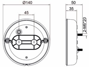 Изображение 7, 370-17-048 Фонарь задний универсальный светодиодный 12/24V c указателем поворота MEGAPOWER